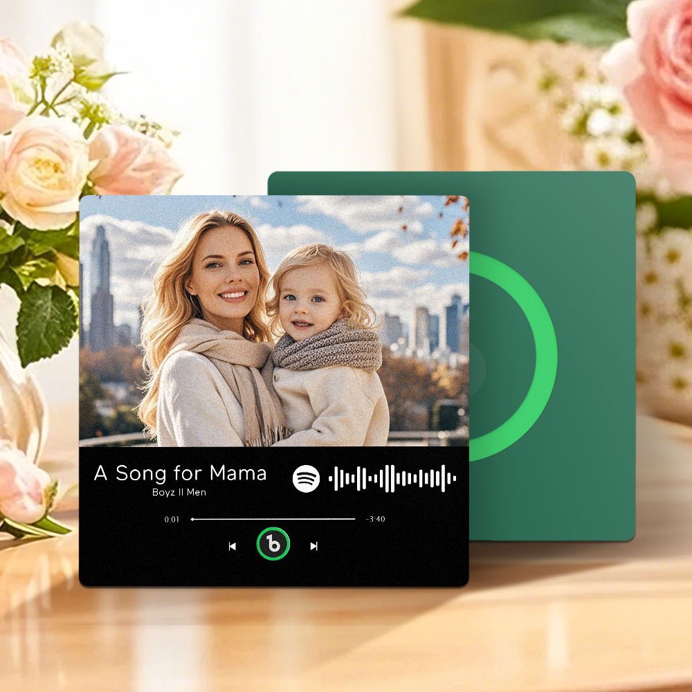 Regalo Per La Festa Della Mamma, Magnete Per Frigorifero Musicale, Nuovo Adesivo Fotografico Da Parete Con Aggiornamento 4.0, Che Riproduce Musica Senza Telefono Cellulare, Stili Multipli, Regalo Per La Mamma - mymoonlampit