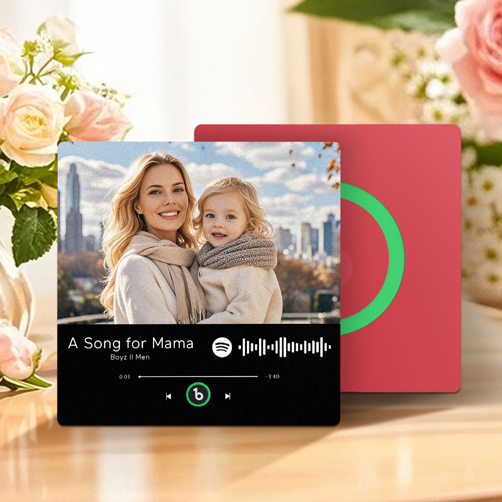 Regalo Per La Festa Della Mamma, Magnete Per Frigorifero Musicale, Nuovo Adesivo Fotografico Da Parete Con Aggiornamento 4.0, Che Riproduce Musica Senza Telefono Cellulare, Stili Multipli, Regalo Per La Mamma - mymoonlampit