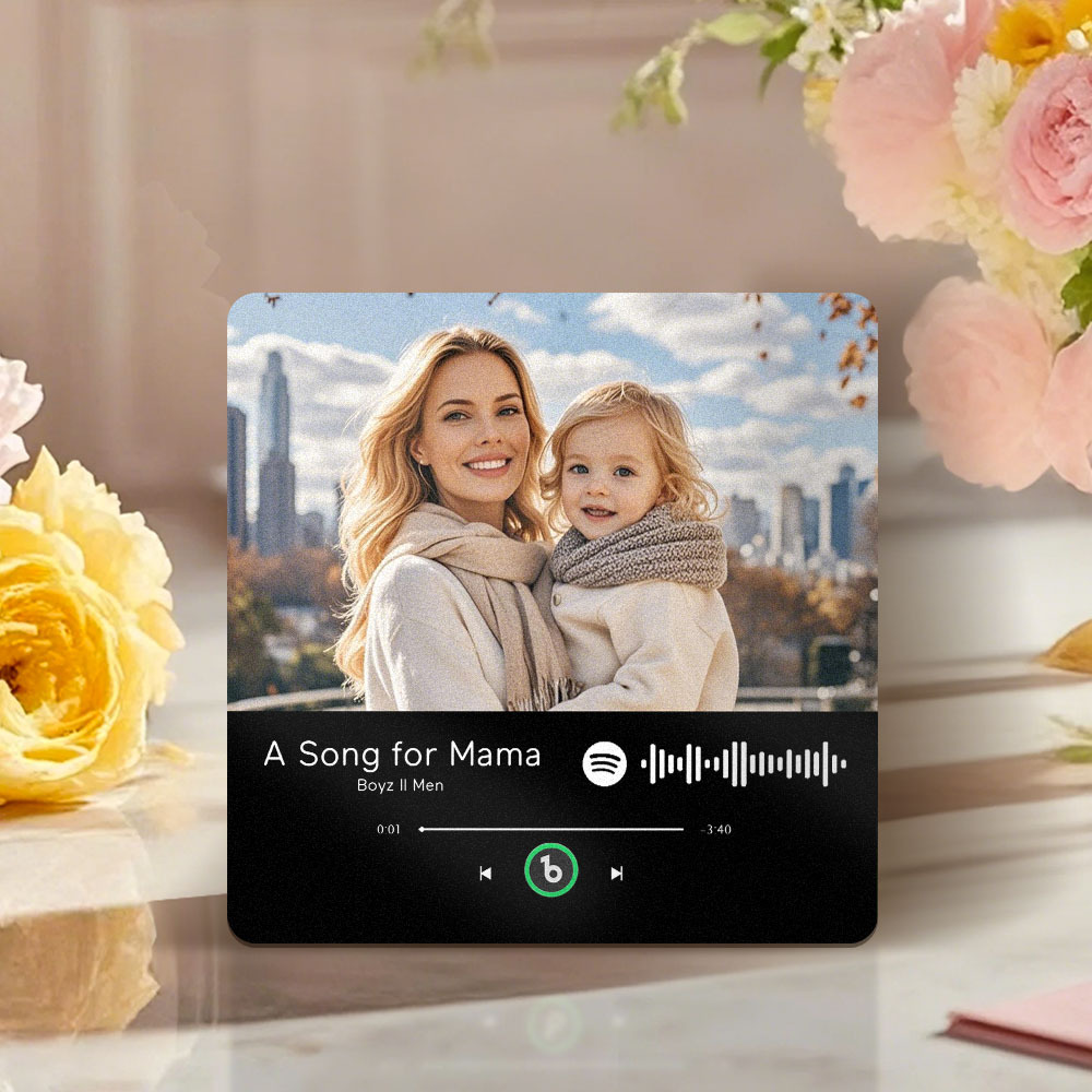 Regalo Per La Festa Della Mamma, Magnete Per Frigorifero Musicale, Nuovo Adesivo Fotografico Da Parete Con Aggiornamento 4.0, Che Riproduce Musica Senza Telefono Cellulare, Stili Multipli, Regalo Per La Mamma - mymoonlampit