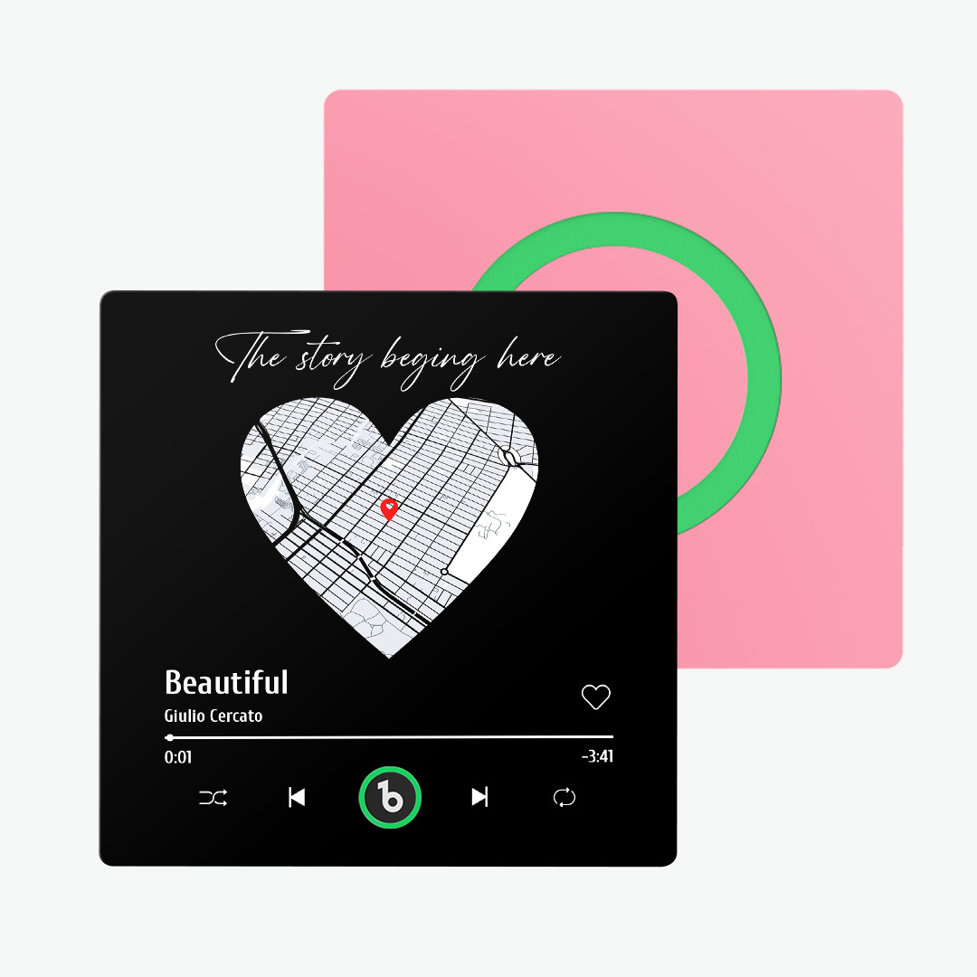 Magnete Da Frigorifero Personalizzato Con Musica Viola Ametista Nuovo Adesivo Fotografico Da Parete Musicale Con Aggiornamento 4.0 Che Riproduce Musica Senza Telefono Cellulare Stili Multipli Regali Di San Valentino - mymoonlampit
