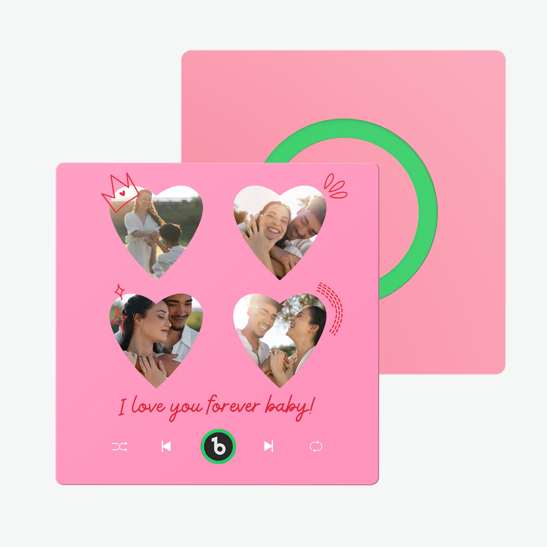 Magneti Da Frigorifero Musicali Personalizzati, Magneti Da Frigorifero Musicali Personalizzati, Album Con Cornice Colorata, Magneti Da Frigorifero Con Possibilità Di Riprodurre Canzoni, Regalo Per La Persona Amata - mymoonlampit