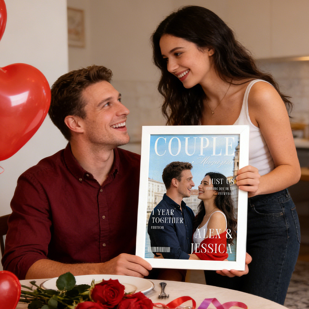 Cornice Per Foto Di Coppia, Personalizzata Con Nome E Ricordo, Regalo Di San Valentino - mymoonlampit