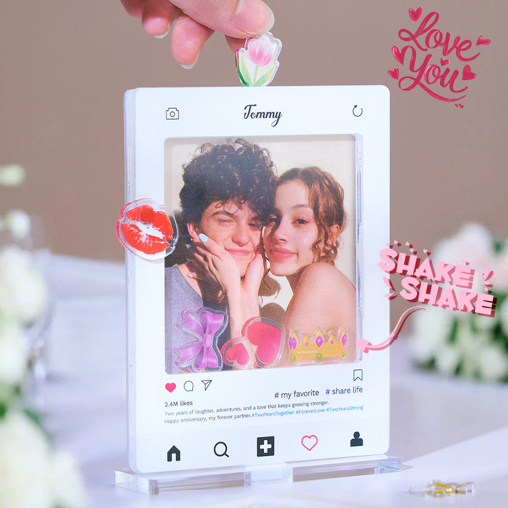 Cornice Per Foto Polaroid In Acrilico, Altalena, Coppia, Foto, Decorazioni Fai Da Te, Supporto, Biglietto, Regalo, Foto, Cornice Per Foto Personale - mymoonlampit