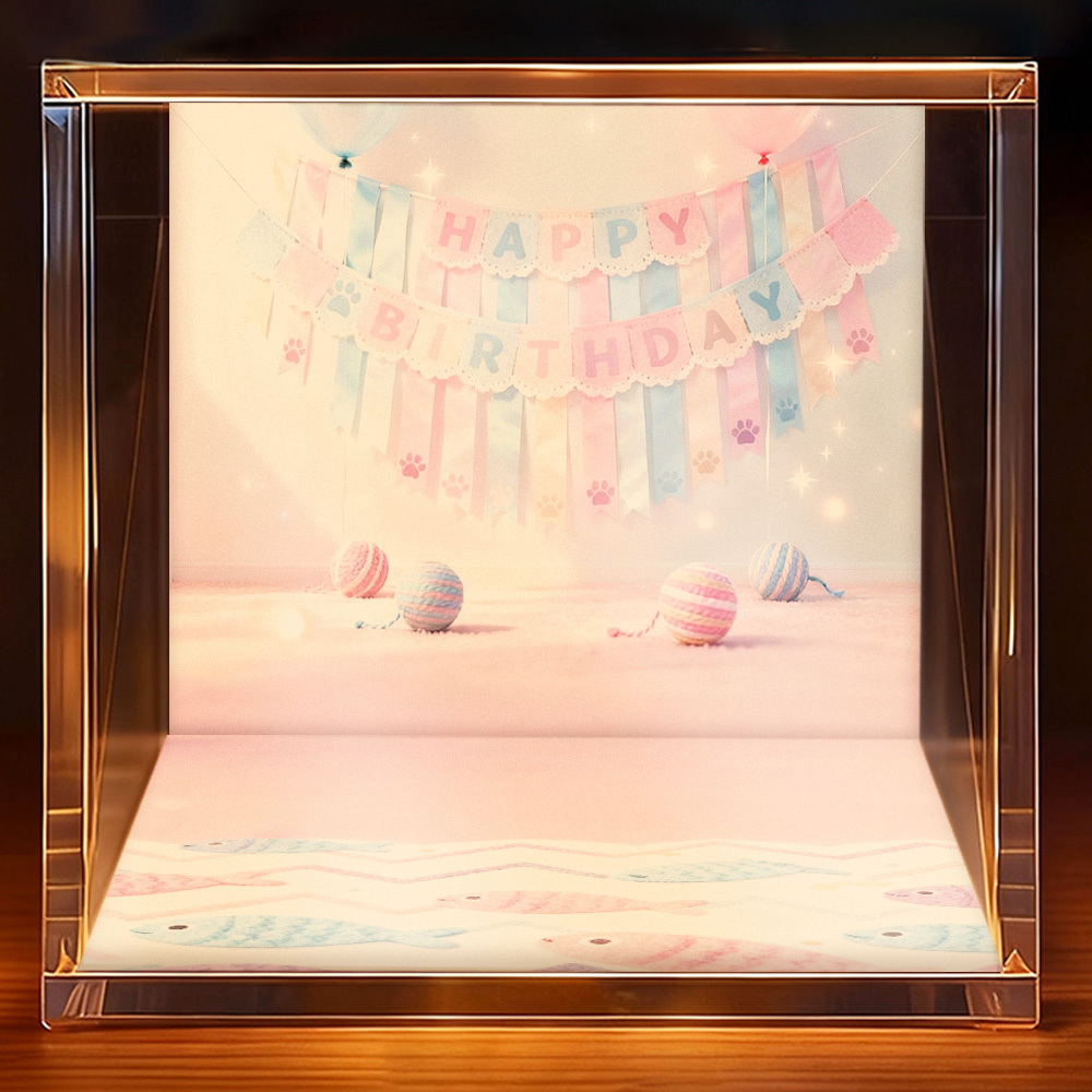 Compleanno Del Gatto - Stile 2 - mymoonlampit