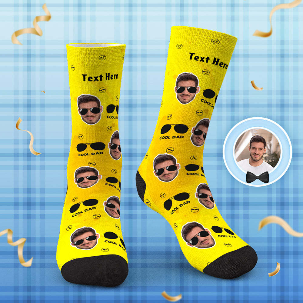 Calzini Personalizzati Per Il Viso, Occhiali Da Sole, Fantastici Regali Per La Festa Del Papà - mymoonlampit