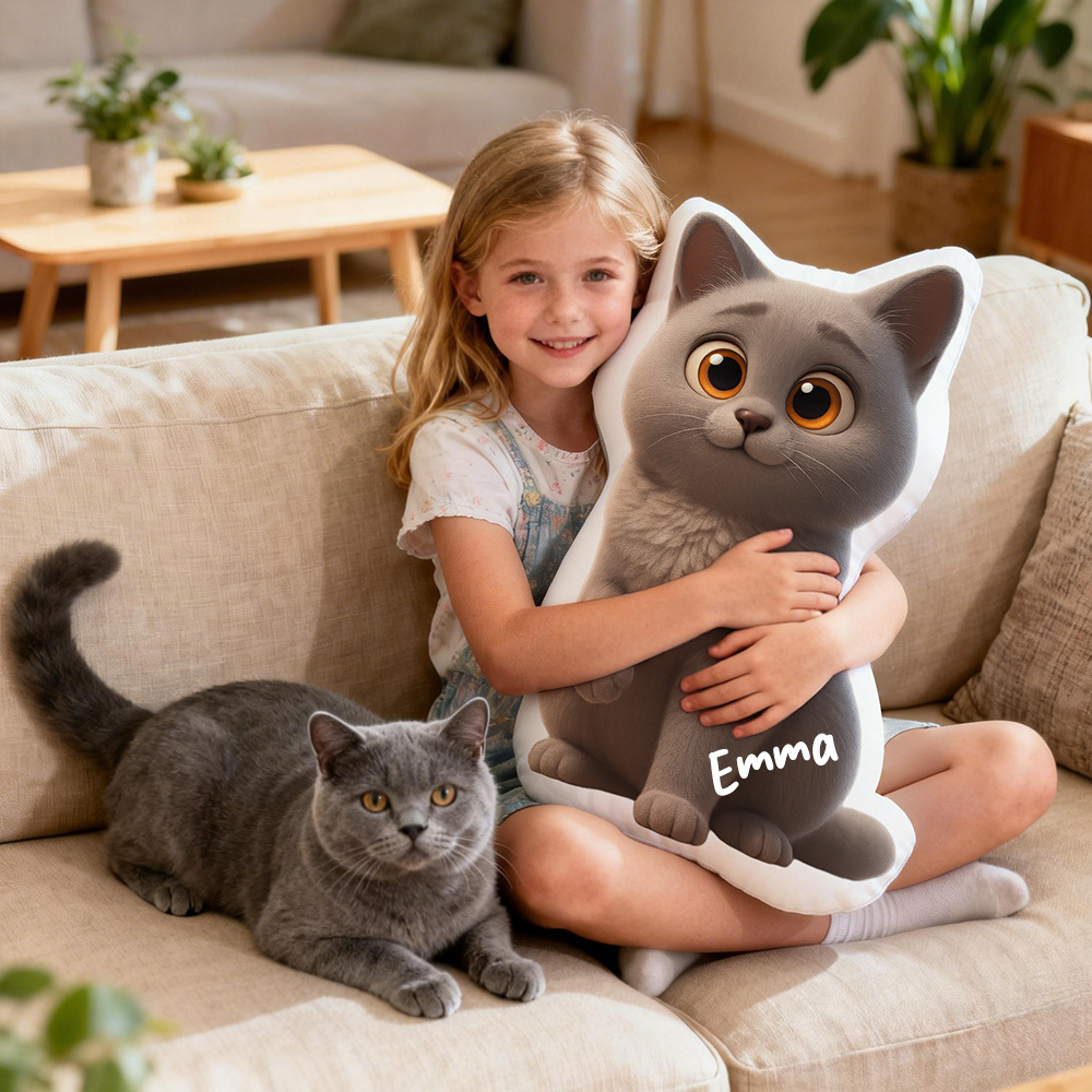 Cuscino Personalizzato Con Ritratto Di Animale Domestico, Cuscino Con Nome Personalizzato, Decorazione Per La Casa, Regalo Per Gli Amanti Degli Animali - mymoonlampit