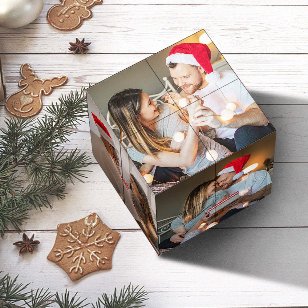 Regalo Di Natale Cubo Di Rubik Personalizzato Cubo Con Foto Infinity Decorazione Domestica Per L'amante - fotolampadaluna