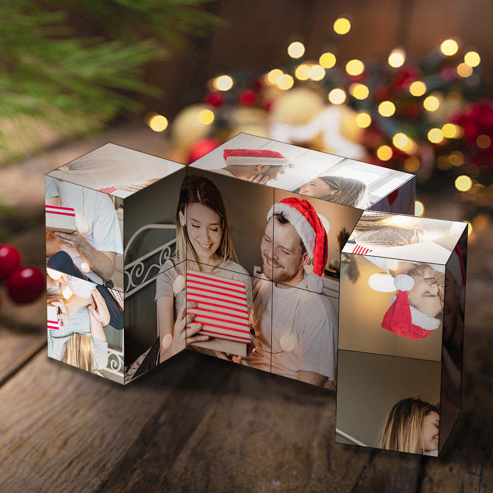 Regalo Di Natale Cubo Di Rubik Personalizzato Cubo Con Foto Infinity Decorazione Domestica Per L'amante - fotolampadaluna