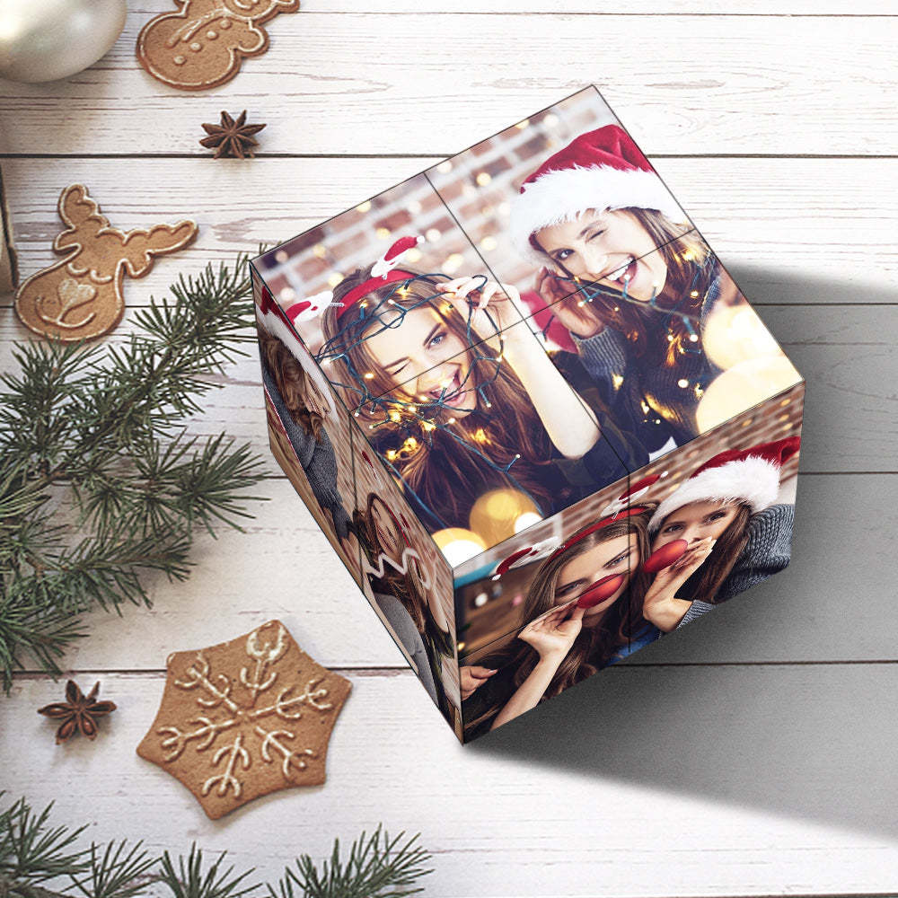 Regalo Di Natale Cubo Di Rubik Personalizzato Cubo Con Foto Infinity Decorazione Domestica Per L'amante - fotolampadaluna