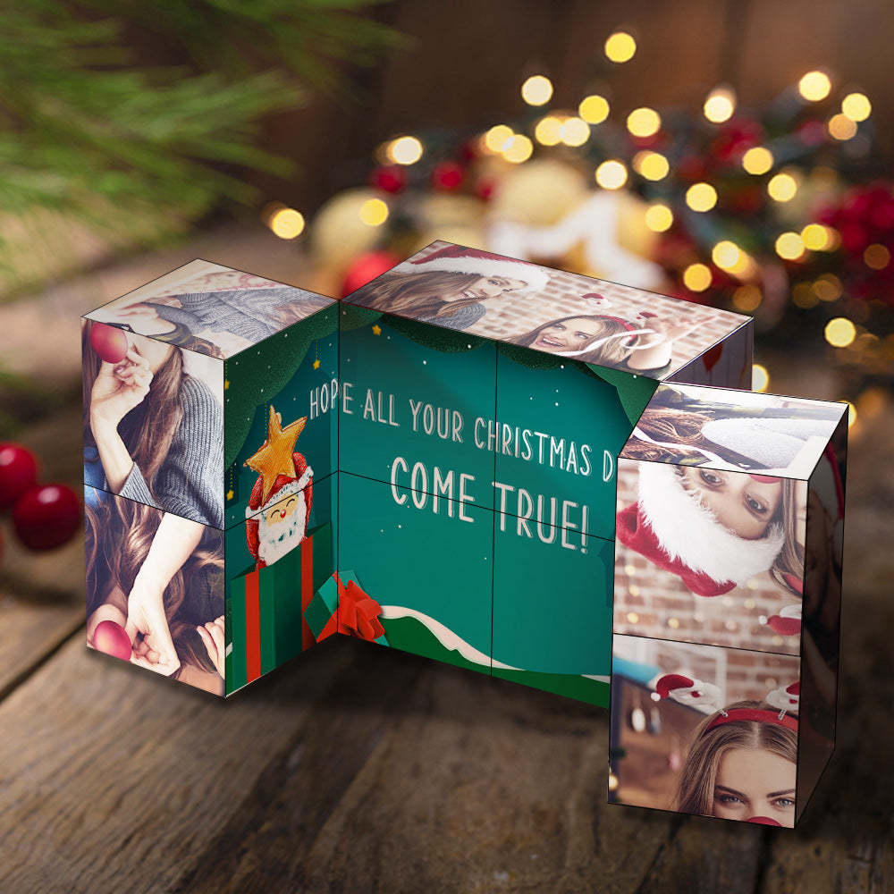 Regalo Di Natale Cubo Di Rubik Personalizzato Cubo Con Foto Infinity Decorazione Domestica Per L'amante - fotolampadaluna