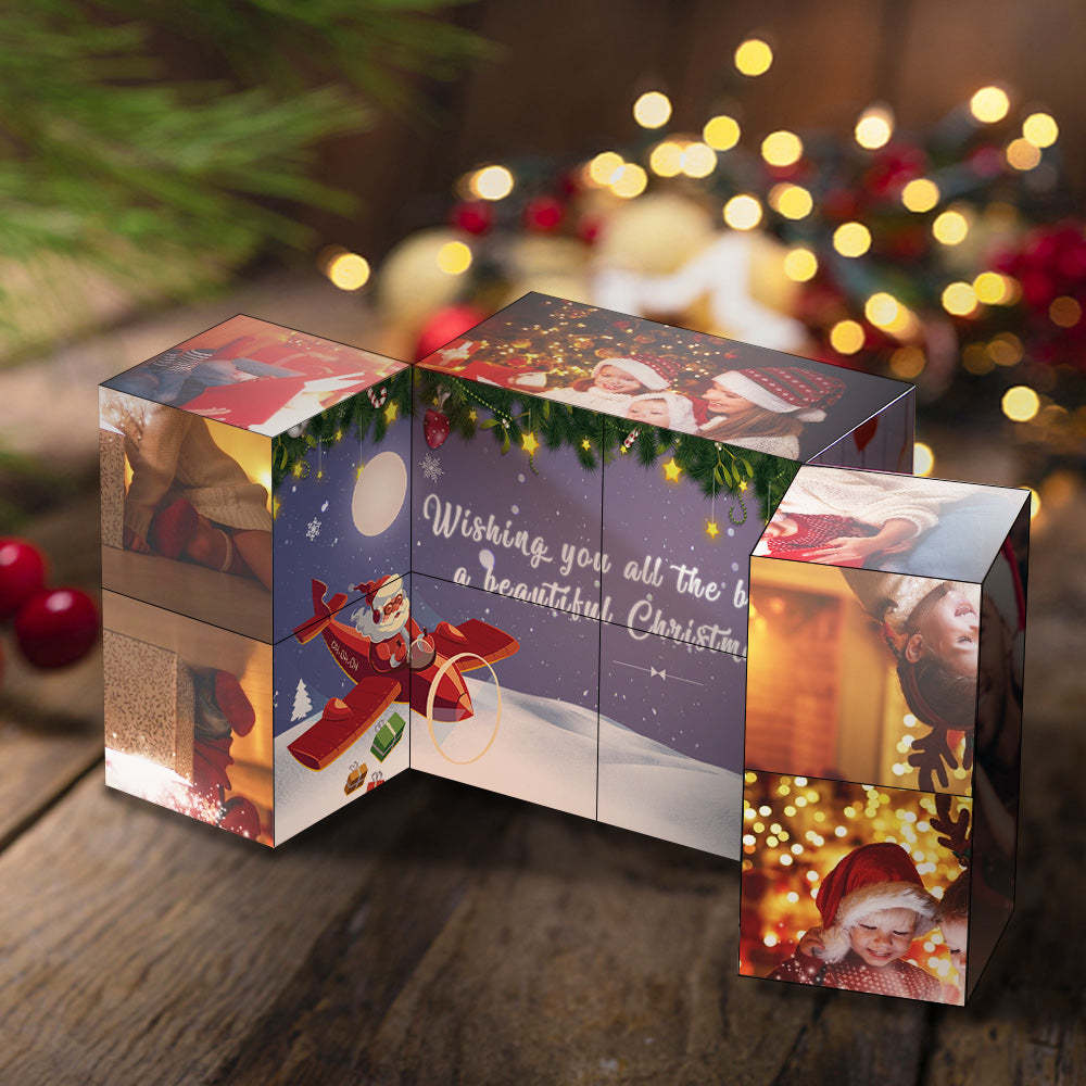Regalo Di Natale Cubo Di Rubik Personalizzato Cubo Con Foto Infinity Decorazione Domestica Per L'amante - fotolampadaluna