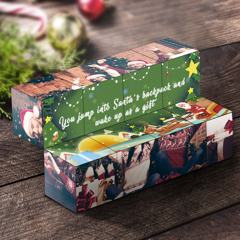 Regalo Di Natale Cubo Di Rubik Personalizzato Cubo Con Foto Infinity Decorazione Domestica Per L'amante - fotolampadaluna