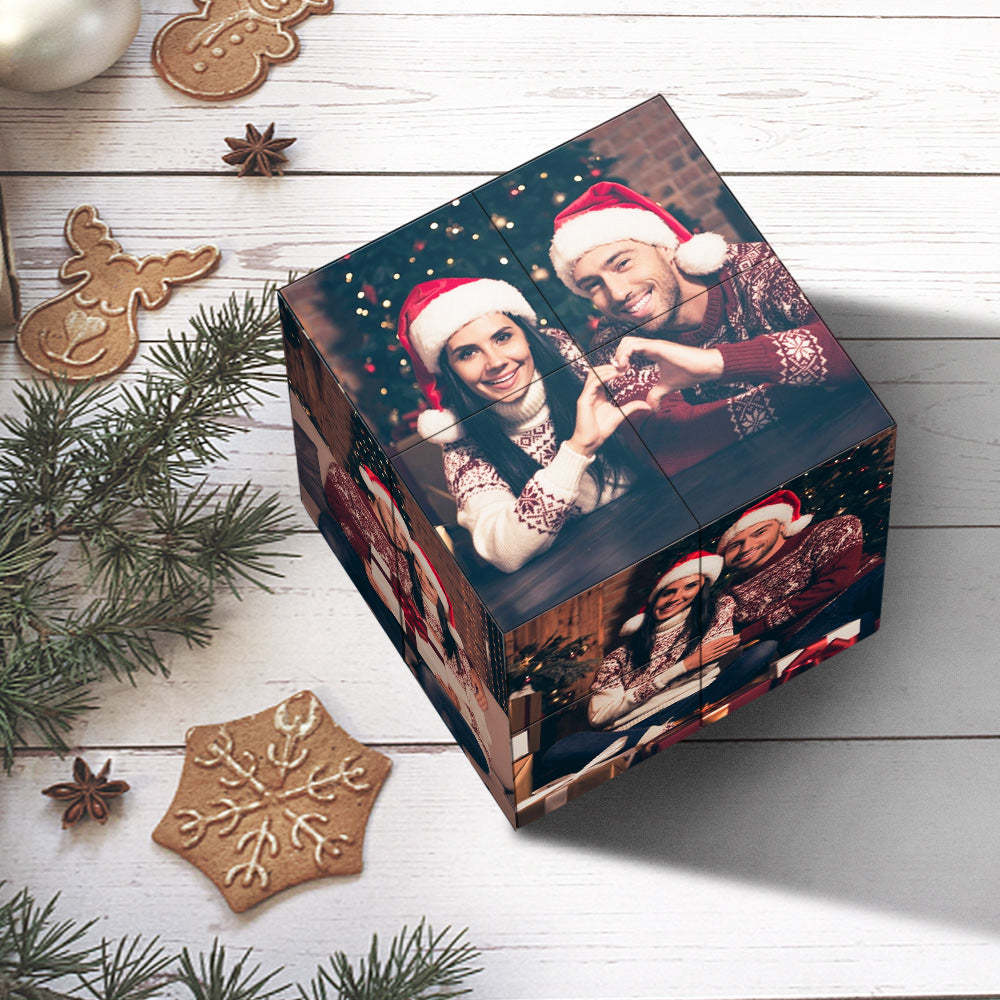 Regalo Di Natale Cubo Di Rubik Personalizzato Cubo Con Foto Infinity Decorazione Domestica Per L'amante - fotolampadaluna
