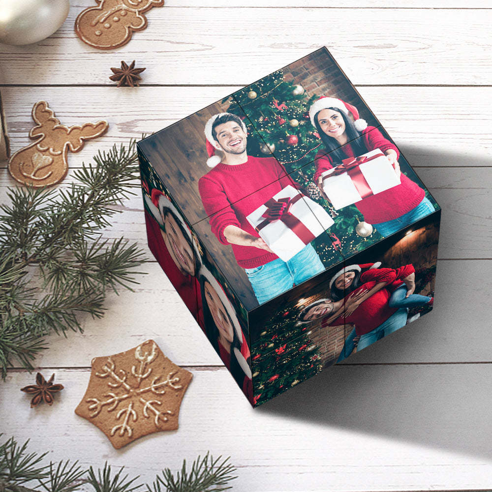Regalo Di Natale Cubo Di Rubik Personalizzato Cubo Con Foto Infinity Decorazione Domestica Per L'amante - fotolampadaluna