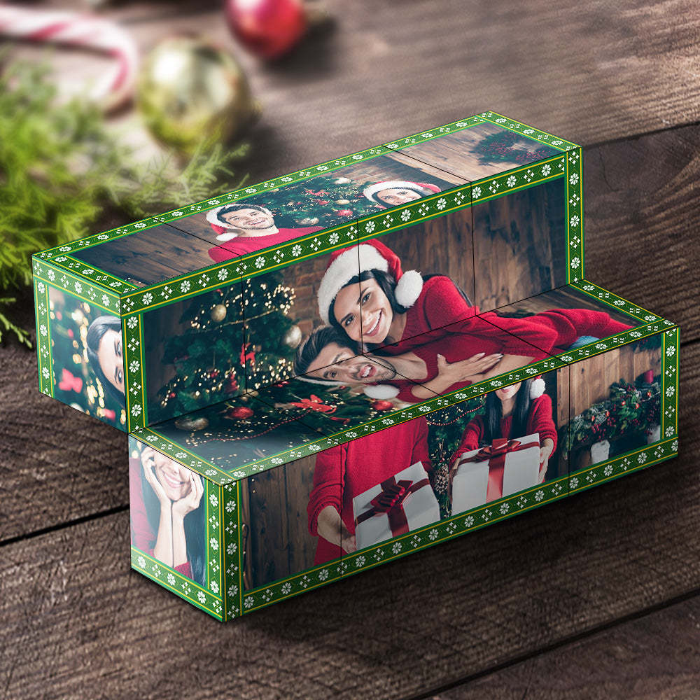 Regalo Di Natale Cubo Di Rubik Personalizzato Cubo Con Foto Infinity Decorazione Domestica Per L'amante - fotolampadaluna
