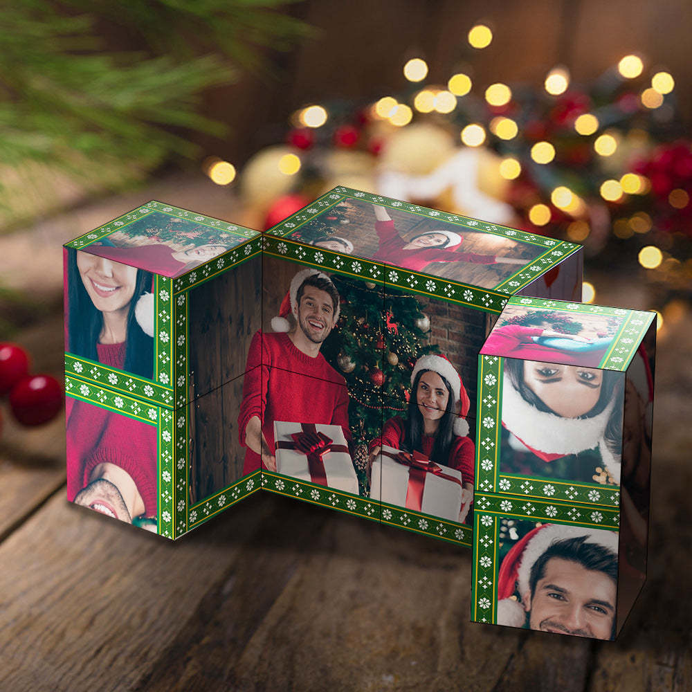 Regalo Di Natale Cubo Di Rubik Personalizzato Cubo Con Foto Infinity Decorazione Domestica Per L'amante - fotolampadaluna