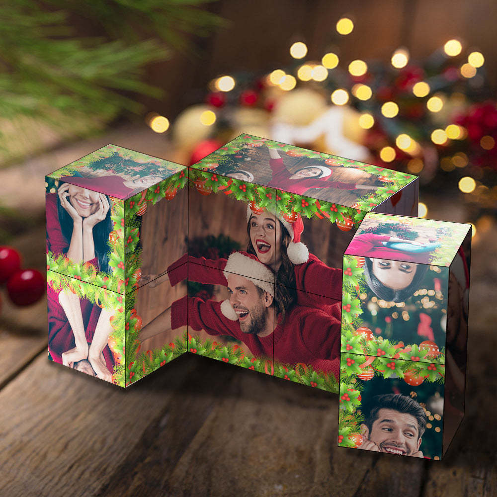 Regalo Di Natale Cubo Di Rubik Personalizzato Cubo Con Foto Infinity Decorazione Domestica Per L'amante - fotolampadaluna