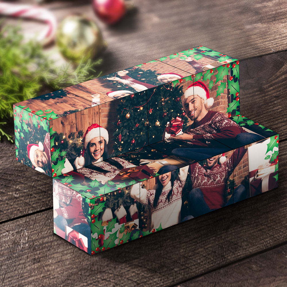 Regalo Di Natale Cubo Di Rubik Personalizzato Cubo Con Foto Infinity Decorazione Domestica Per L'amante - fotolampadaluna