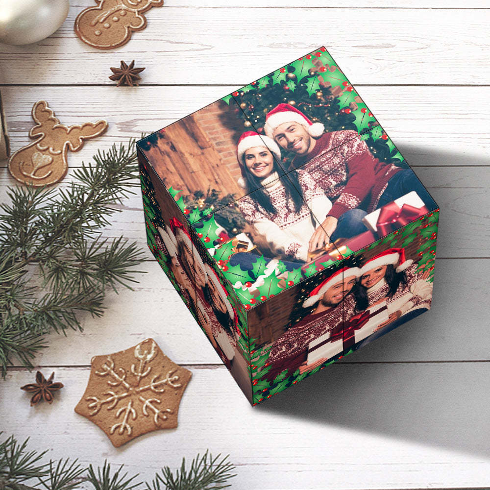 Regalo Di Natale Cubo Di Rubik Personalizzato Cubo Con Foto Infinity Decorazione Domestica Per L'amante - fotolampadaluna