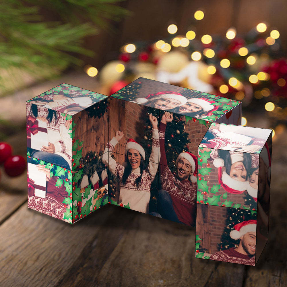 Regalo Di Natale Cubo Di Rubik Personalizzato Cubo Con Foto Infinity Decorazione Domestica Per L'amante - fotolampadaluna