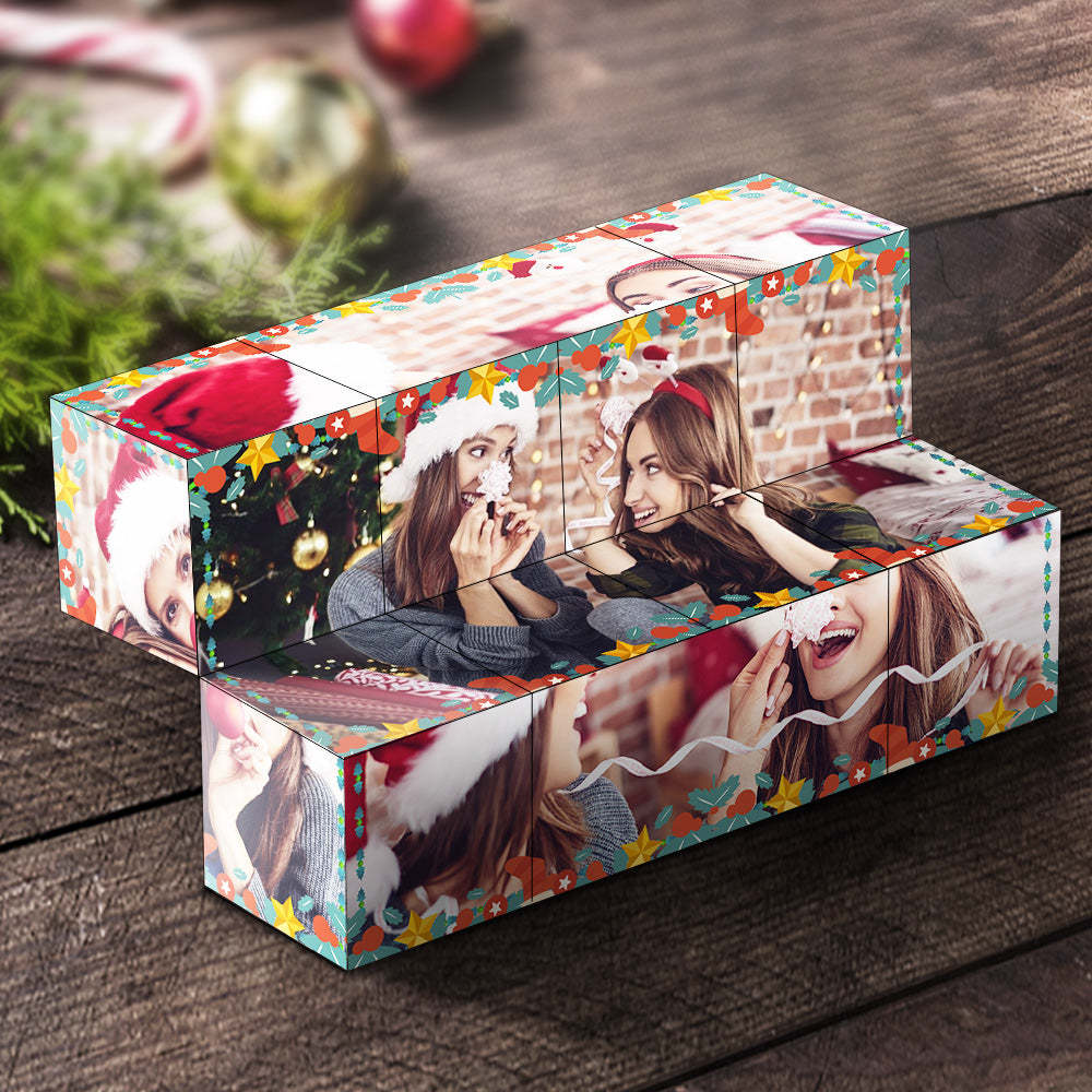 Regalo Di Natale Cubo Di Rubik Personalizzato Cubo Con Foto Infinity Decorazione Domestica Per L'amante - fotolampadaluna