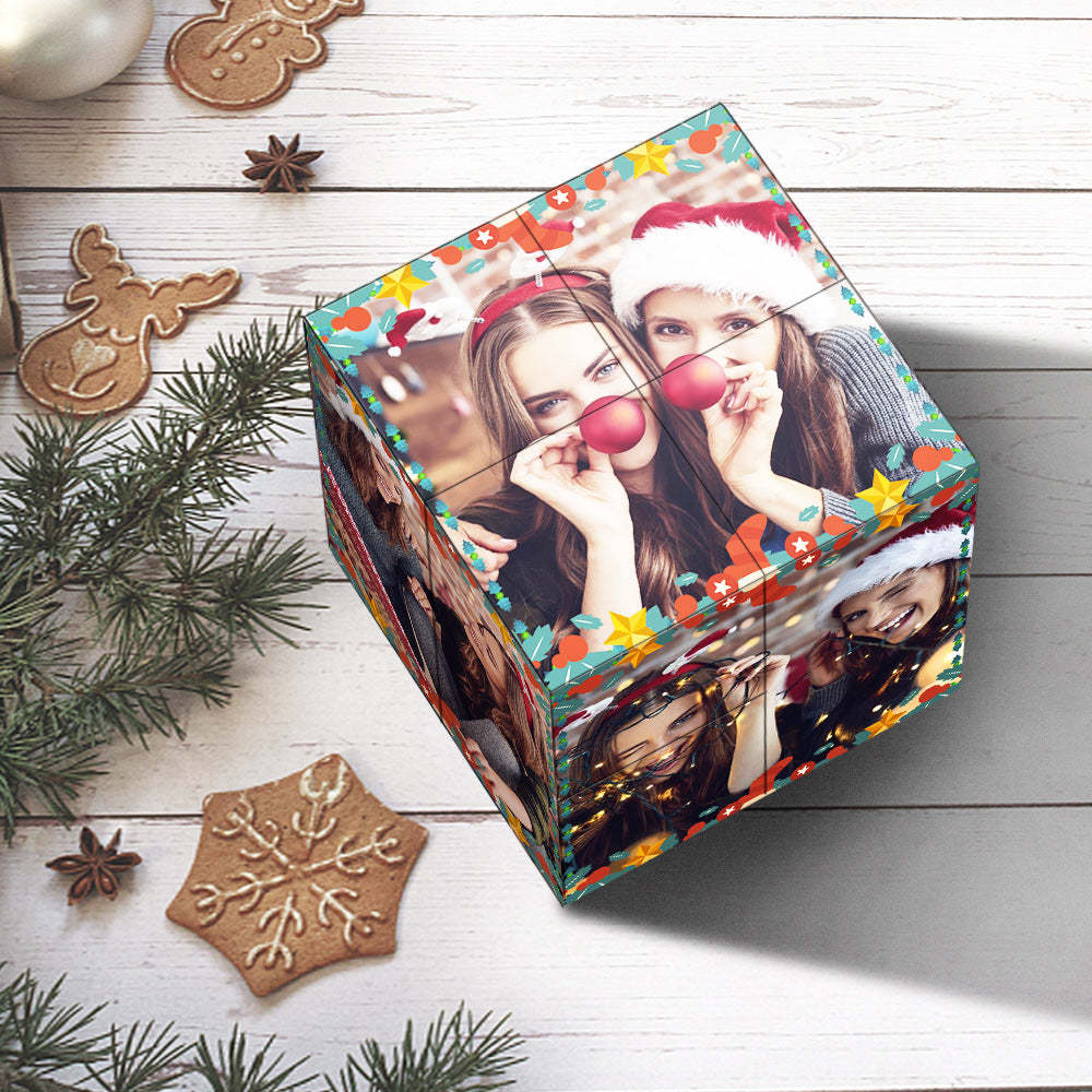 Regalo Di Natale Cubo Di Rubik Personalizzato Cubo Con Foto Infinity Decorazione Domestica Per L'amante - fotolampadaluna