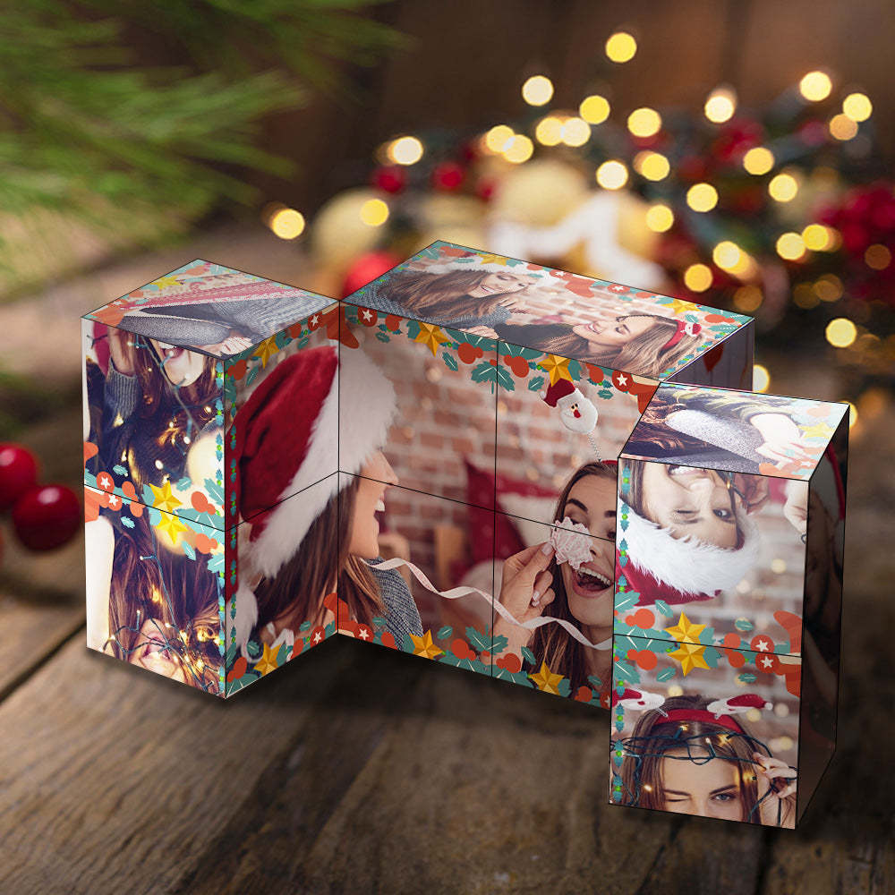 Regalo Di Natale Cubo Di Rubik Personalizzato Cubo Con Foto Infinity Decorazione Domestica Per L'amante - fotolampadaluna