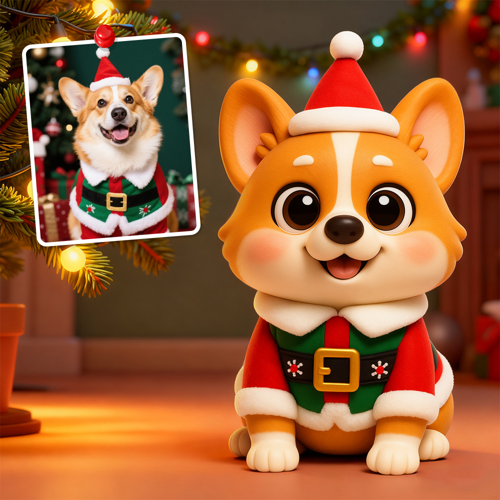 Portachiavi 3d Personalizzato Con Foto, Idea Regalo Per Natale Con Mini Bambola Personalizzata - mymoonlampit