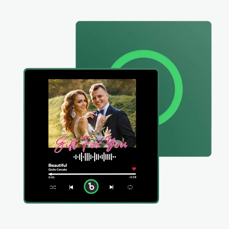 Adesivo Fotografico Personalizzato Con Magnete Per Frigorifero Con Musica, Adesivo Da Parete Musicale Che Riproduce Musica Senza Telefono Cellulare, Stili Multipli, Regali Per Coppie - mymoonlampit
