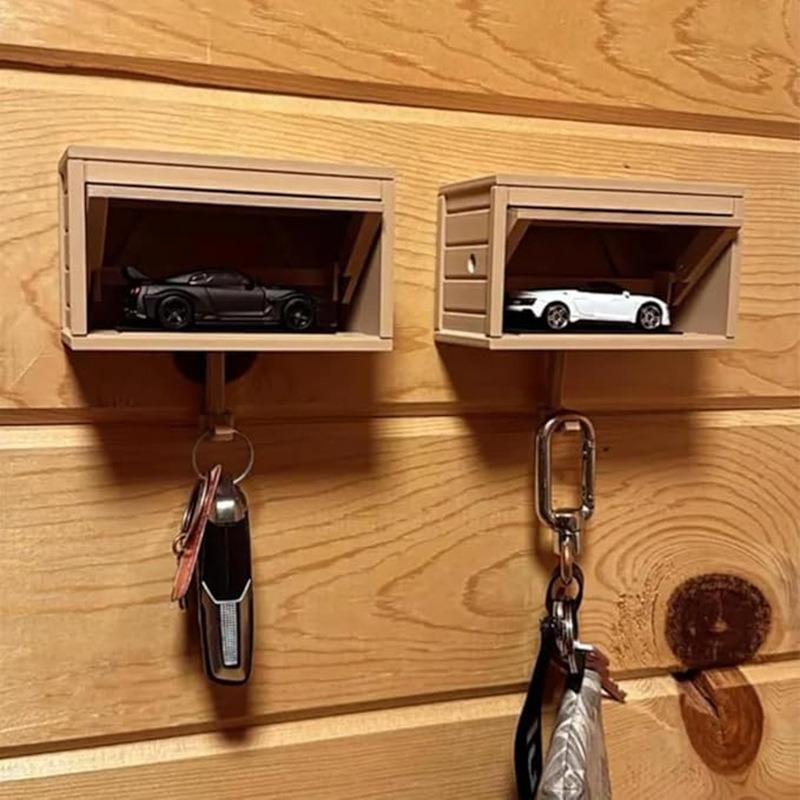 Portachiavi Per Garage Auto Con Porta Apribile, Idea Regalo Divertente - mymoonlampit