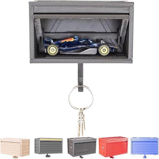 Portachiavi Per Garage Auto Con Porta Apribile, Idea Regalo Divertente - mymoonlampit