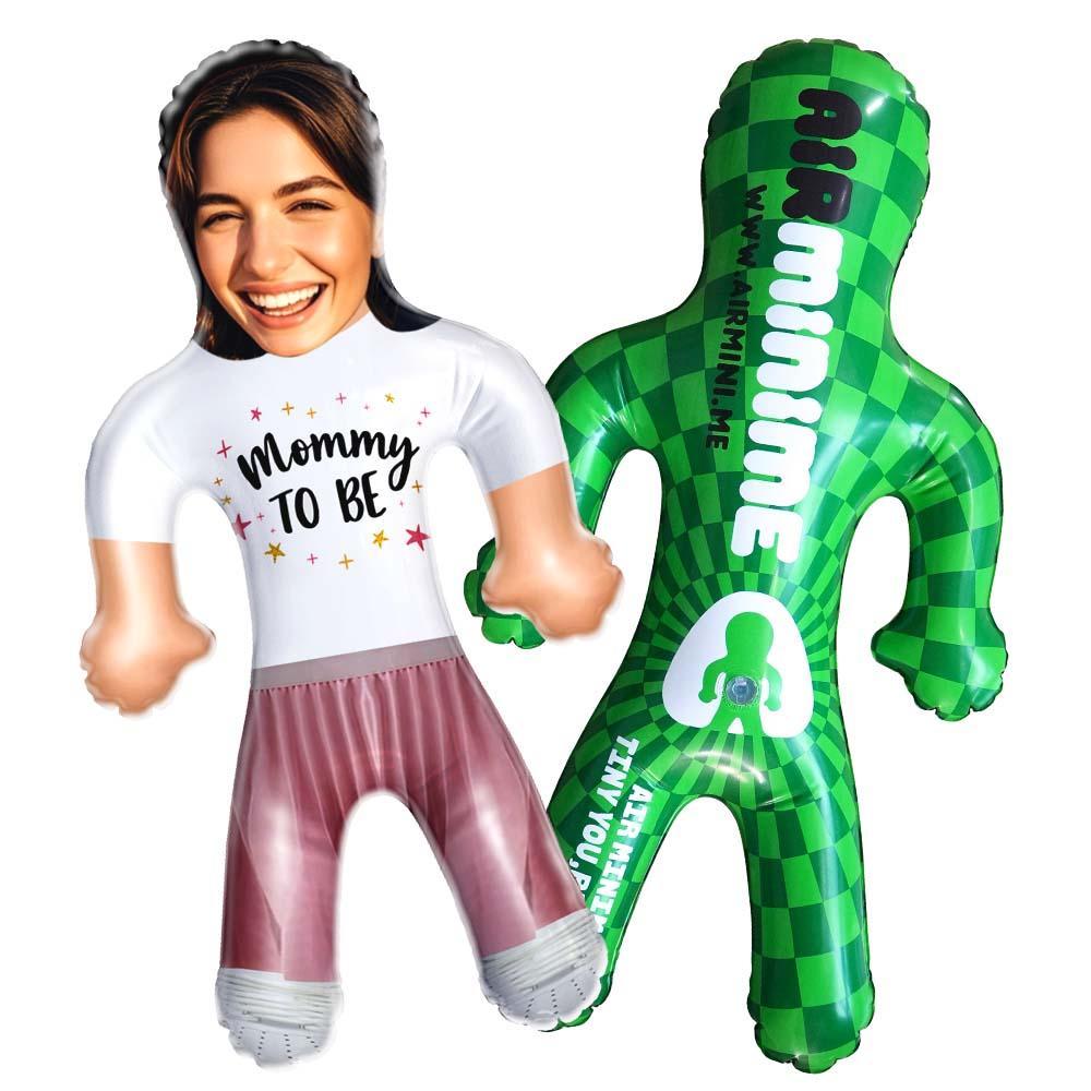 Bambola Gonfiabile Personalizzata 'mommy To Be Cool Mom' - Regalo Con Faccia Buffa Per La Festa Della Mamma - mymoonlampit