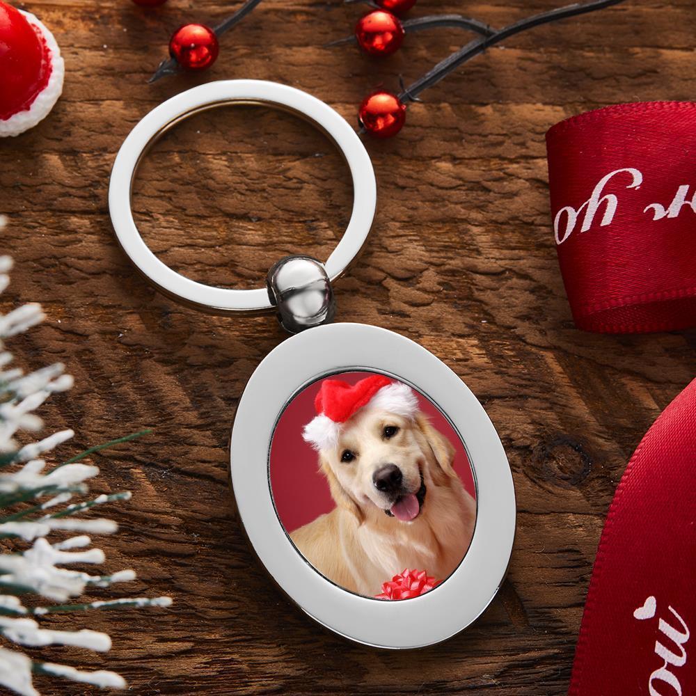 Portachiavi Con Foto Personalizzato Simpatico Portachiavi Ovale Per Animali Domestici Miglior Regalo Di Souvenir