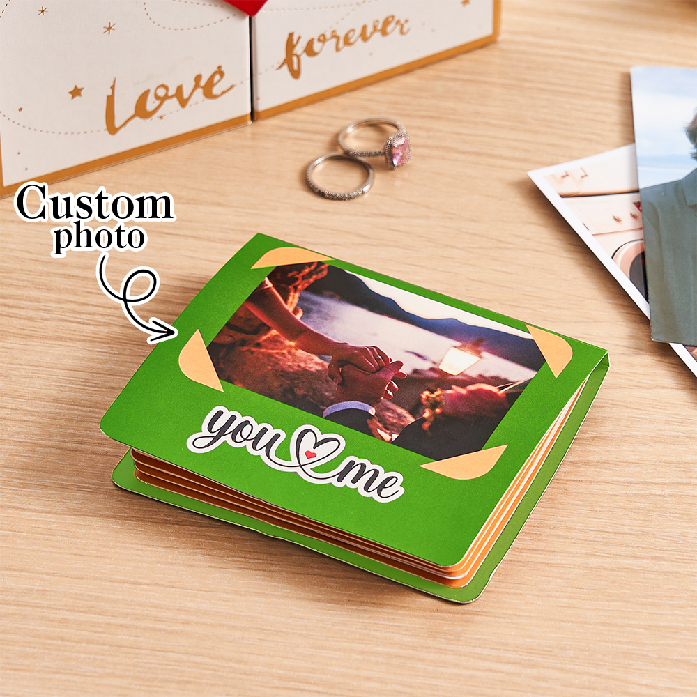 Album Fotografico Pop-up Natalizio Personalizzato: Libro Dei Ricordi 3d Personalizzato Con Le Tue Foto E Musica, Album Di Ritagli Fatto A Mano Con Effetto Esplosivo, Regalo Per Anniversario, Matrimonio, Compleanno - mymoonlampit