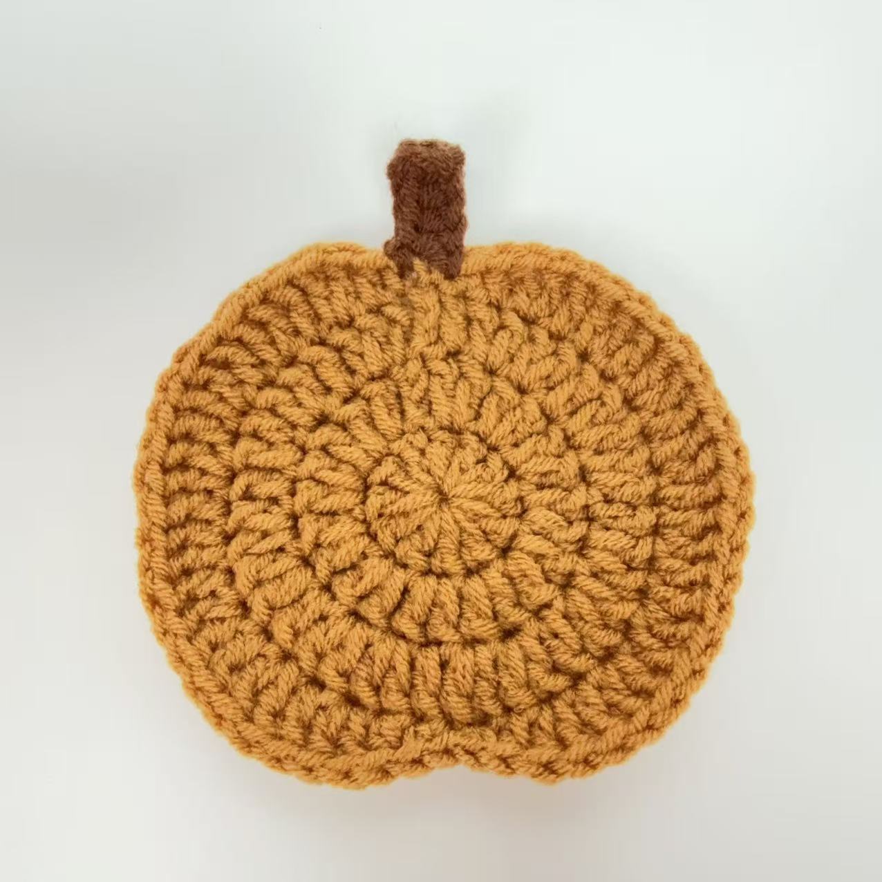 Set Di Sottobicchieri A Forma Di Zucca All'uncinetto: 8 Sottobicchieri Autunnali Riutilizzabili Che Si Trasformano In Decorazioni 3D, Perfetti Come Regalo Per Il Giorno Del Ringraziamento E Halloween. - mymoonlampit
