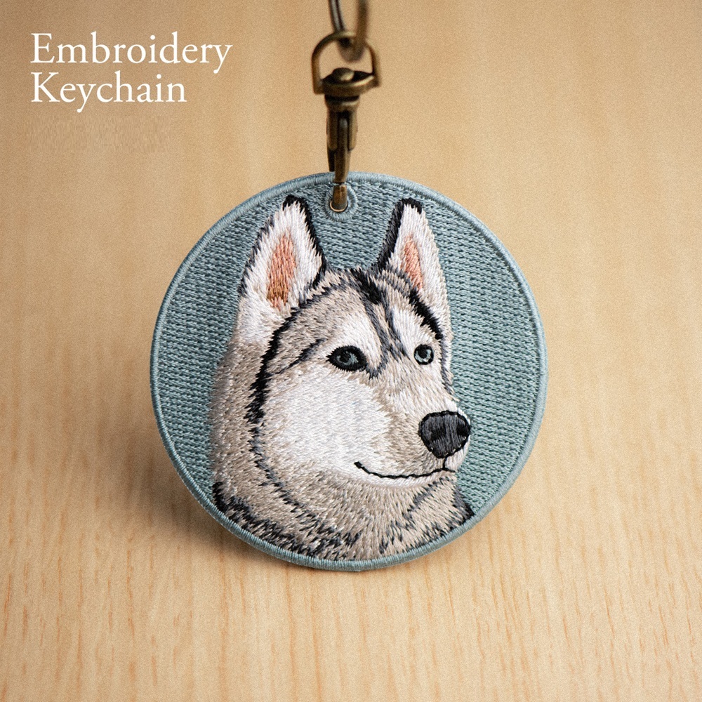 Portachiavi Con Cane Ricamato, Design Realistico Della Razza Canina, Simpatico Portachiavi A Forma Di Animale Per Gli Amanti Dei Cani - mymoonlampit