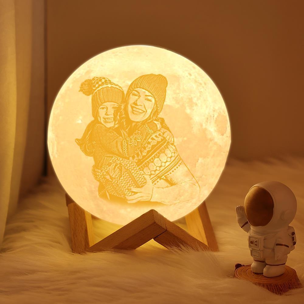 Lampada Lunare Con Foto Di Mamma Con Stampa 3D Personalizzata Lampada Lunare Personalizzata Con Incisione Miglior Regalo Di San Valentino