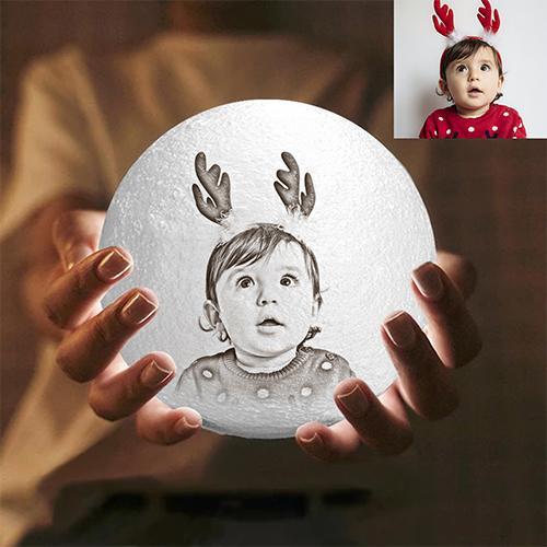 Stampa 3D Regali di Natale Personalizzata Con Foto Moon Lamp Lampada Incisa (10cm-20cm)