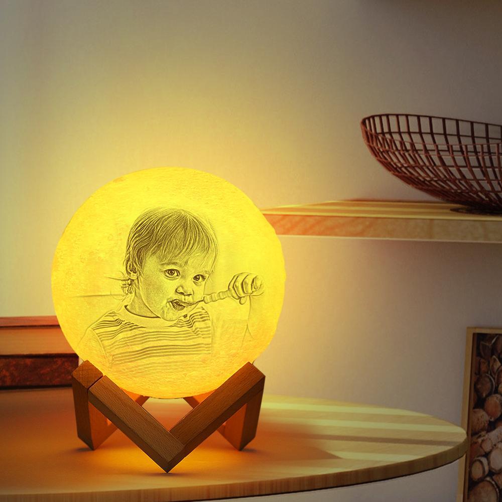 Lampada Lunare Personalizzata Con Stampa 3D Creativa Lampada Incisa (10cm-20cm)