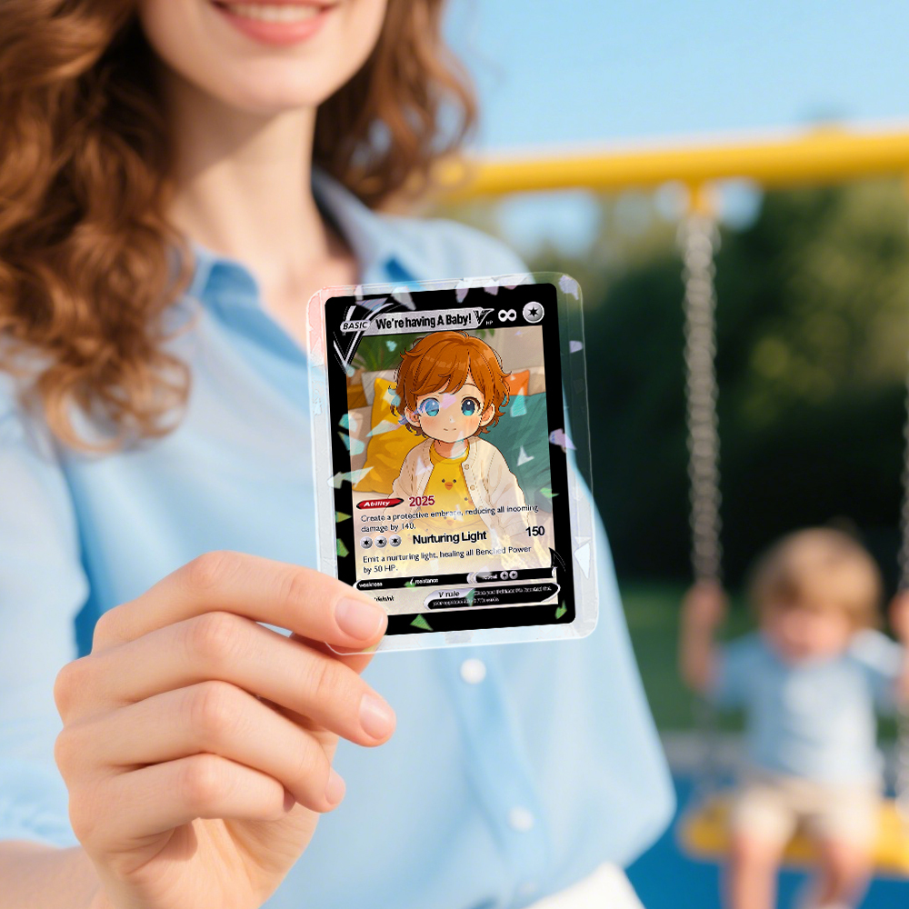 Carta Pokemon Personalizzata Con Tenero Bambino, Regalo Personalizzato Per Bambini, Regali Personalizzati - mymoonlampit