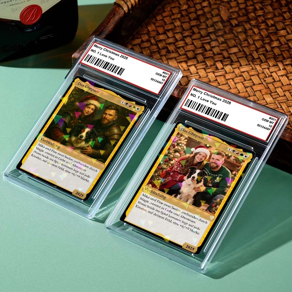 Carta Magic: The Gathering Personalizzata In Stile Fantasy – Regalo Da Collezione Personalizzato Per Coppie E Amici - mymoonlampit