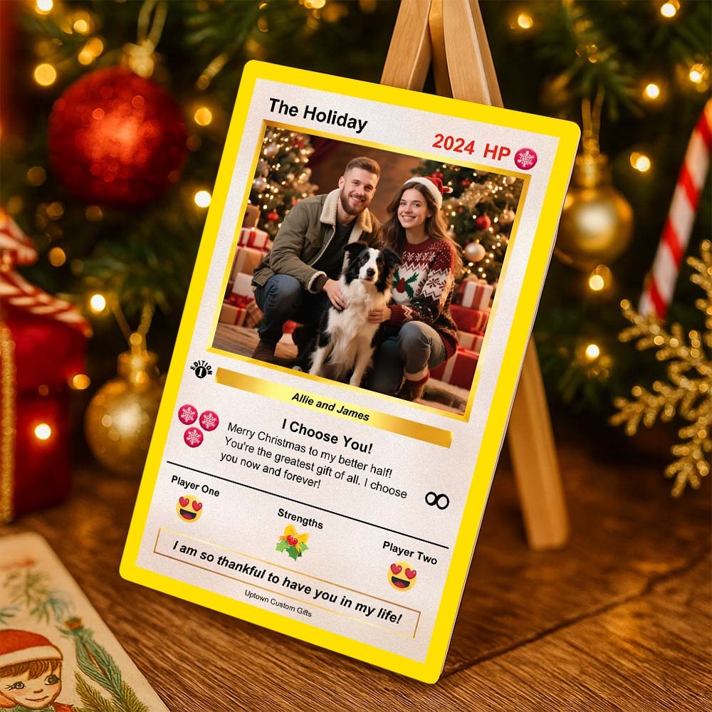 Figurina Personalizzata Per Coppie – Regalo Fantasy Con Foto Personalizzata Per Natale O Anniversario - mymoonlampit