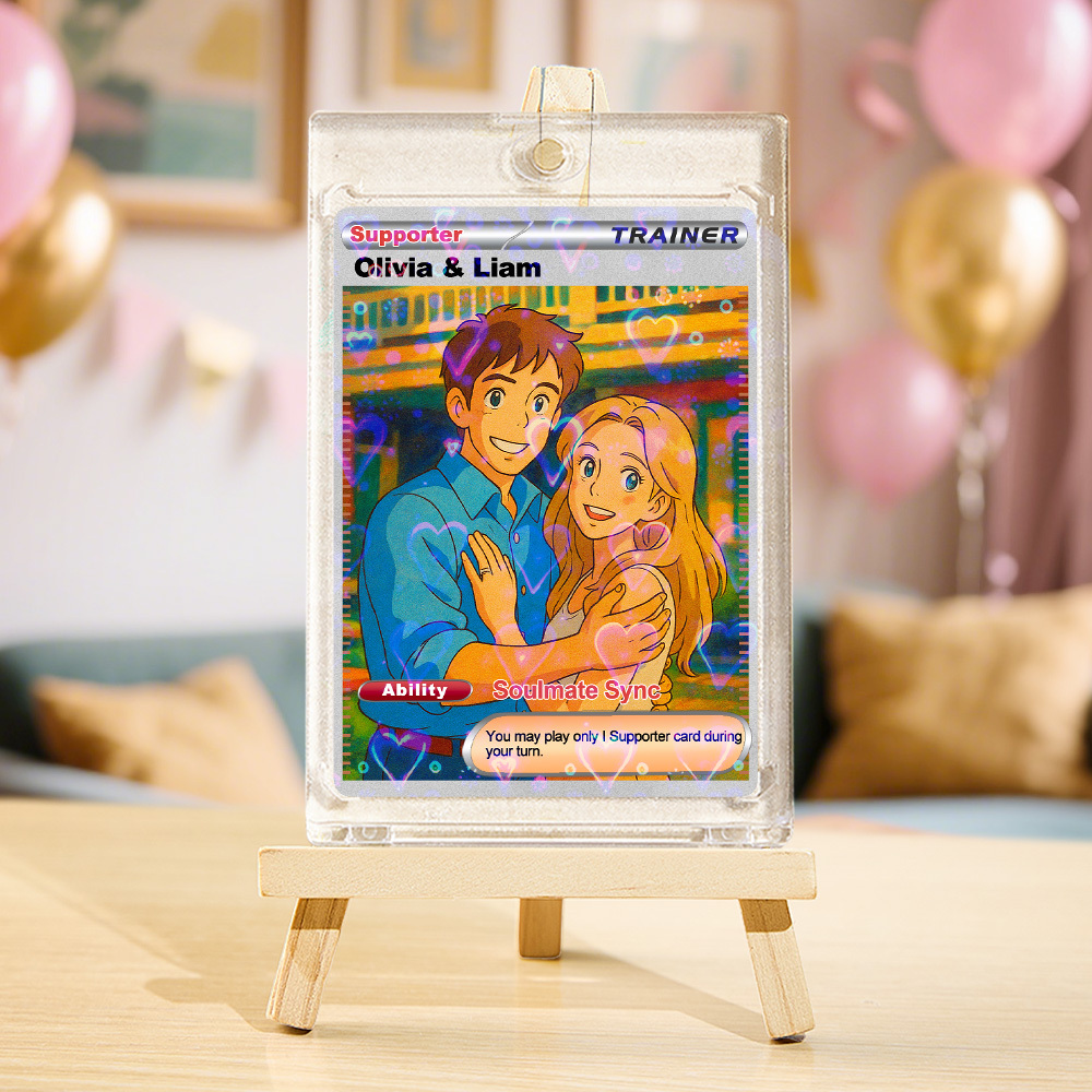 Biglietto Di San Valentino Personalizzato Per Coppie, Biglietto In Acrilico Con Disegni Animati E Opzioni Di Stile Della Pellicola. - mymoonlampit
