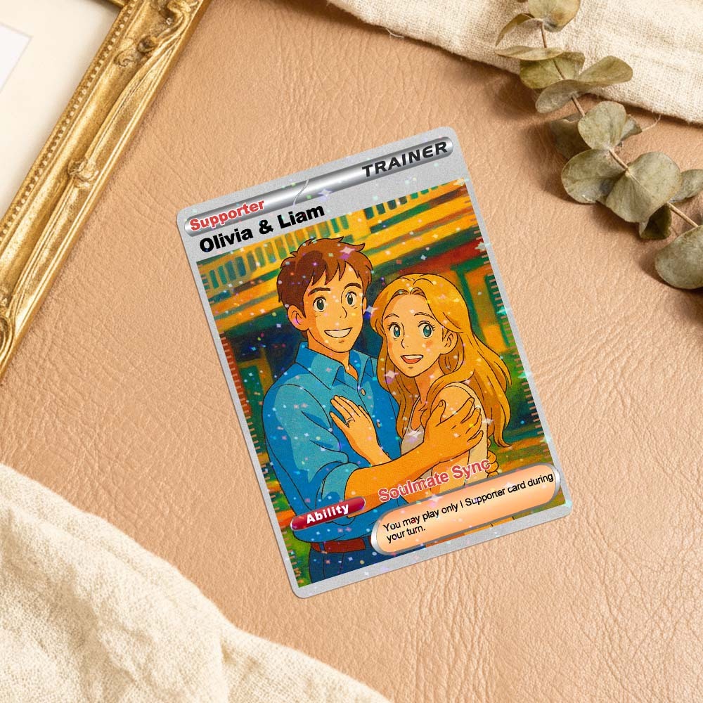 Biglietto Di San Valentino Personalizzato Per Coppie, Biglietto In Acrilico Con Disegni Animati E Opzioni Di Stile Della Pellicola. - mymoonlampit