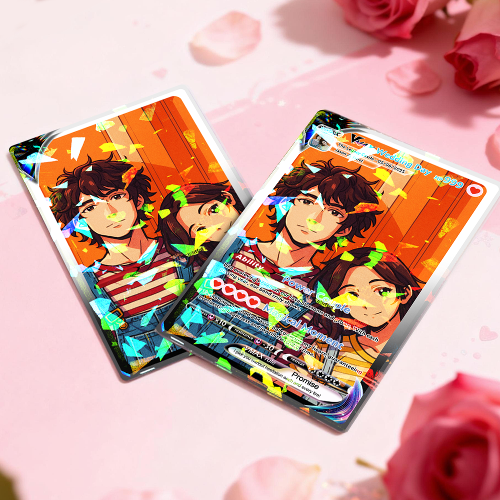 Biglietto Di Auguri Personalizzato Per Coppie Anime, Regalo Romantico Di San Valentino Per La Coppia, Regalo Unico Da Collezione. - mymoonlampit