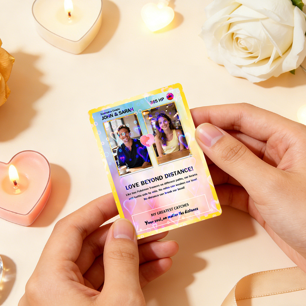 Biglietto Di Auguri Personalizzato Per Coppia, Regalo Di Anniversario Romantico Per Coppia, Ricordo Da Collezione Unico, Biglietto In Stile Puzzle Con Foto Di Coppia - mymoonlampit