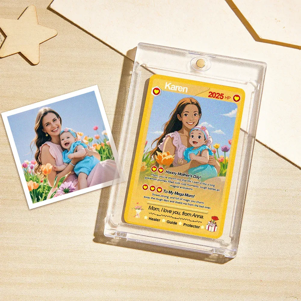 Regali Per La Festa Della Mamma: Poke Card Personalizzata, Poke Card Personalizzata, Regalo Per La Mamma, Regalo Poke Personalizzato - mymoonlampit