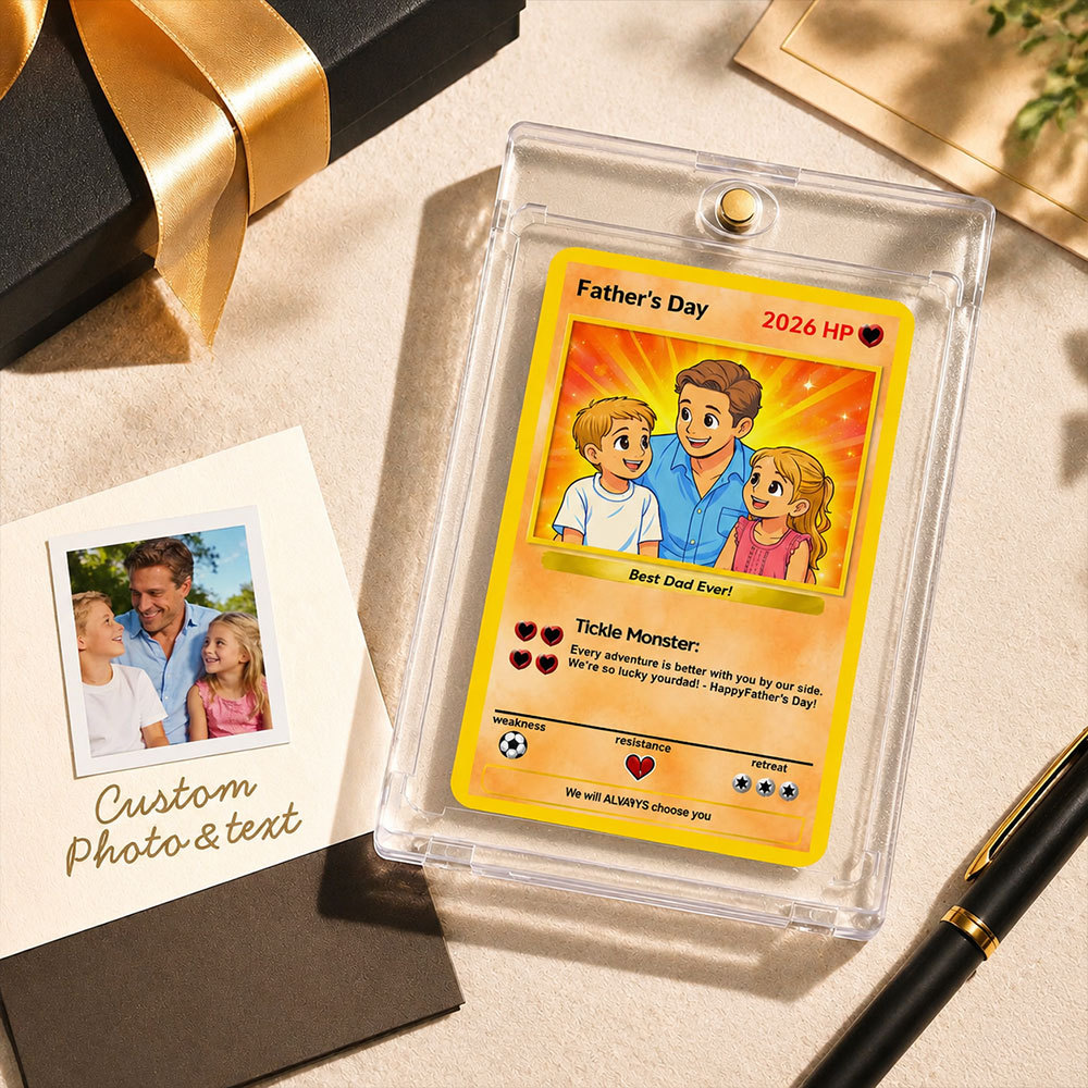 Biglietto Personalizzato Per La Festa Del Papà - Regalo Per Papà Biglietto Allenatore - Regalo Personalizzato Per La Festa Del Papà Regalo Fotografico Per Papà - mymoonlampit