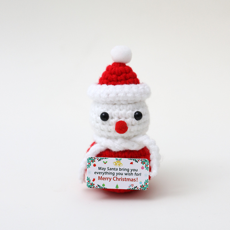 Set Di Miniature Natalizie All'uncinetto Fatte A Mano: Regalo Festivo Per Bambini, Insegnanti E Colleghi, Decorazioni Natalizie E Pensierini Da Mettere Nella Calza Di Natale. - mymoonlampit
