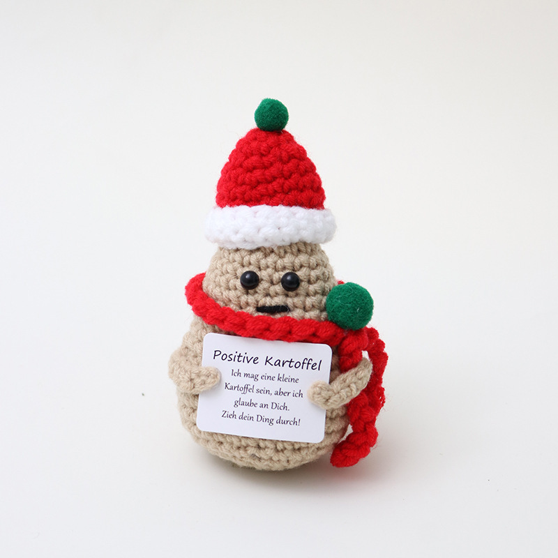 Set Di Miniature Natalizie All'uncinetto Fatte A Mano: Regalo Festivo Per Bambini, Insegnanti E Colleghi, Decorazioni Natalizie E Pensierini Da Mettere Nella Calza Di Natale. - mymoonlampit